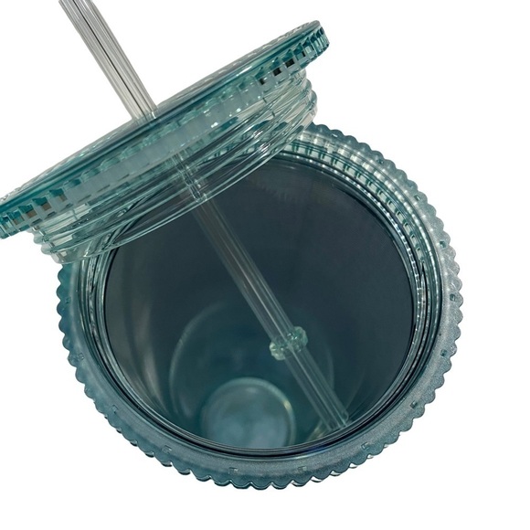 Starbucks Venti Mermaid Green Iridescent Rainbow Clear Tumbler 24 oz Summer 2022 - Picture 4 of 10